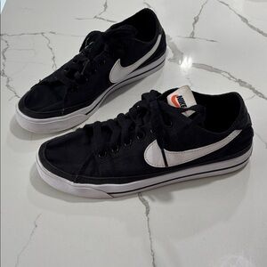 Nike Court Legacy Canvas Black White CZ0294-001 Women’s Sneakers Shoes Size 7